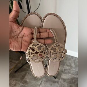 Tory Burch miller glitter sandal